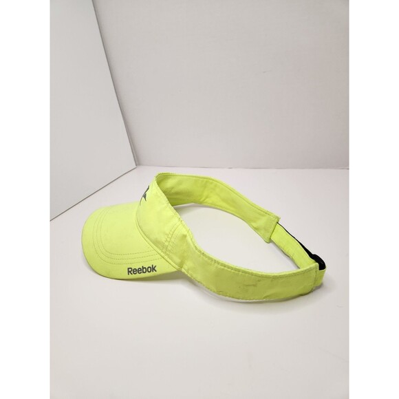 Reebok Hat Cap‎ Strap Back Visor Neon Green Logo Adjustable - Picture 2 of 4